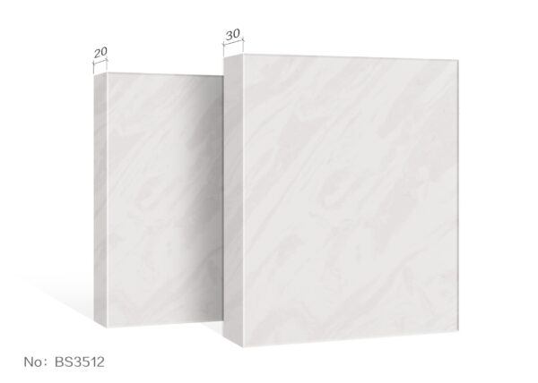 3512-2.jpg Marble-patterned kitchen panels with dimensions labeled 20 and 30.