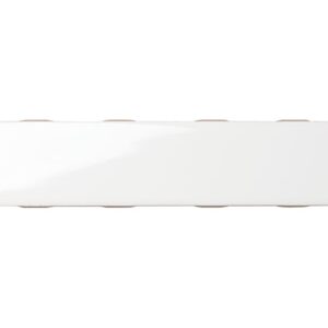 Glossy white kitchen tile with a sleek, modern design.