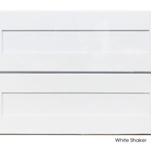 White shaker-style vanity with two drawers, 900mm width.