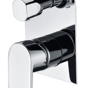 Modern chrome kitchen faucet with sleek design.