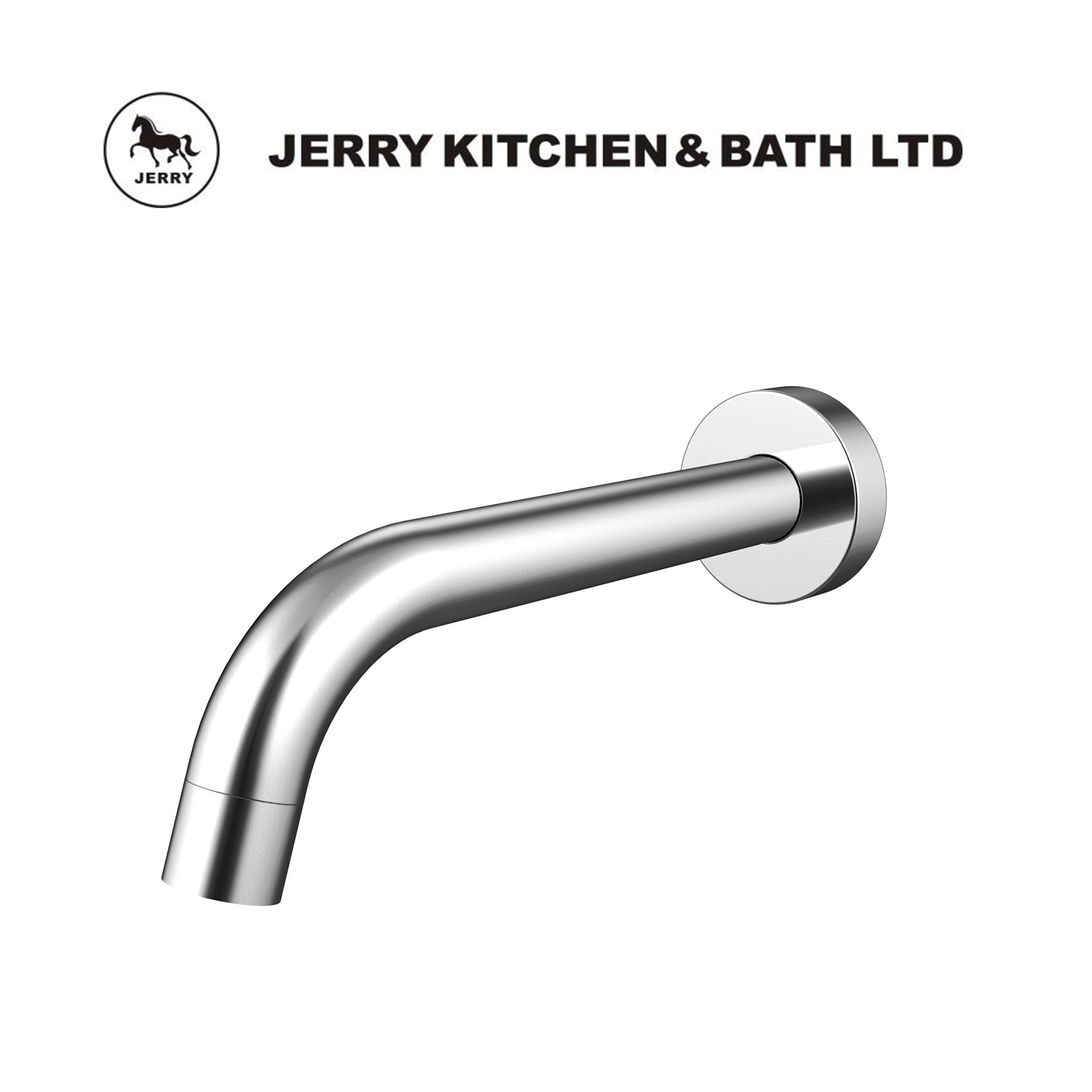 Modern silver faucet by Jerry Kitchen & Bath Ltd.