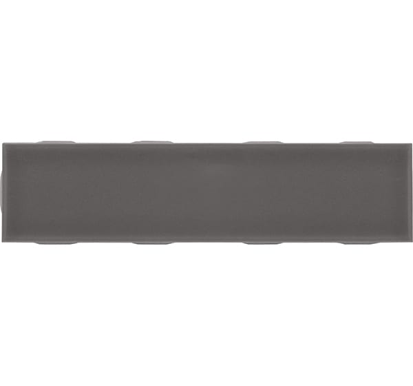 Gray rectangular kitchen tile with a smooth finish.