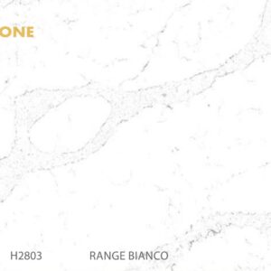 Engineered stone sample, H2803 Range Bianco, with subtle veining.
