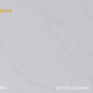 Engineered Stone H2805 Crystal Carrara with subtle veining.