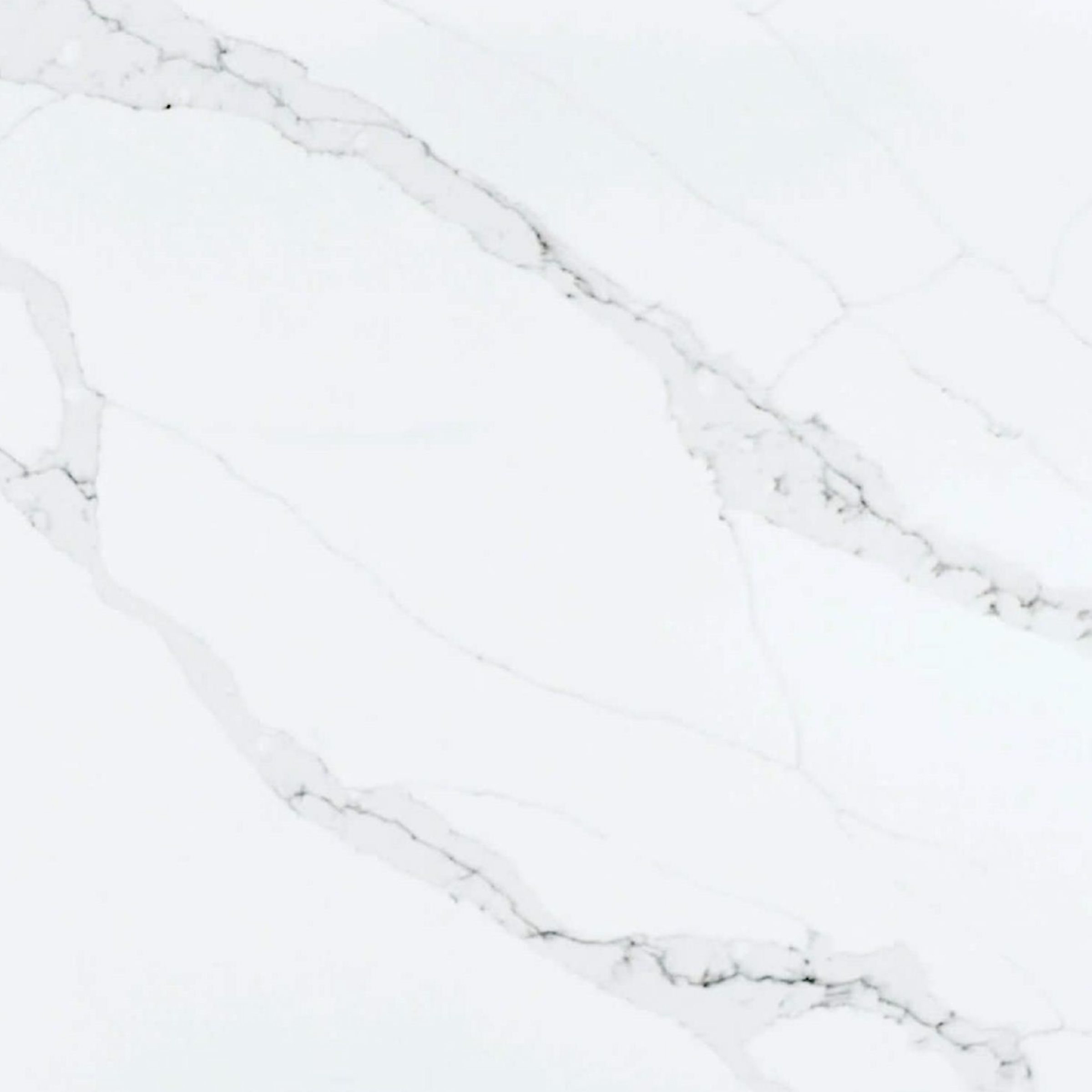 Calacatta Belleza engineered stone slab with gray veining, labeled H8207.