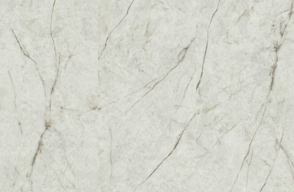Marble countertop with light gray and subtle brown veining.