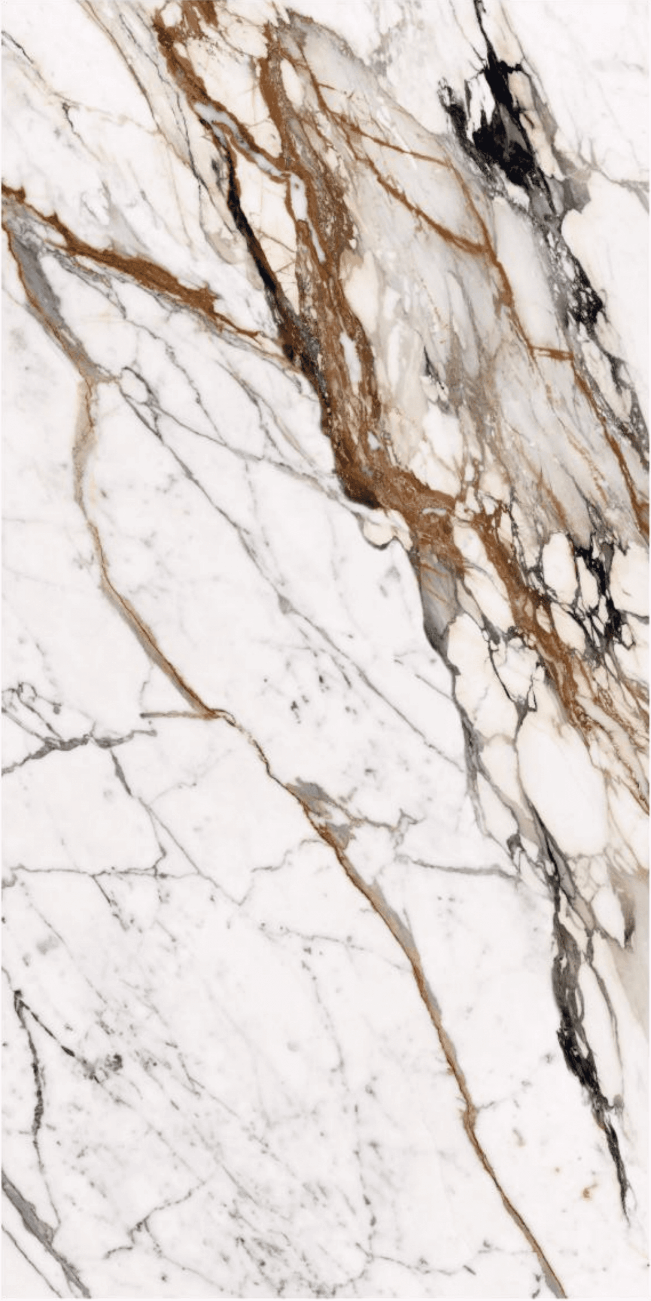 Paonazzo marble slab with brown and gray veining.