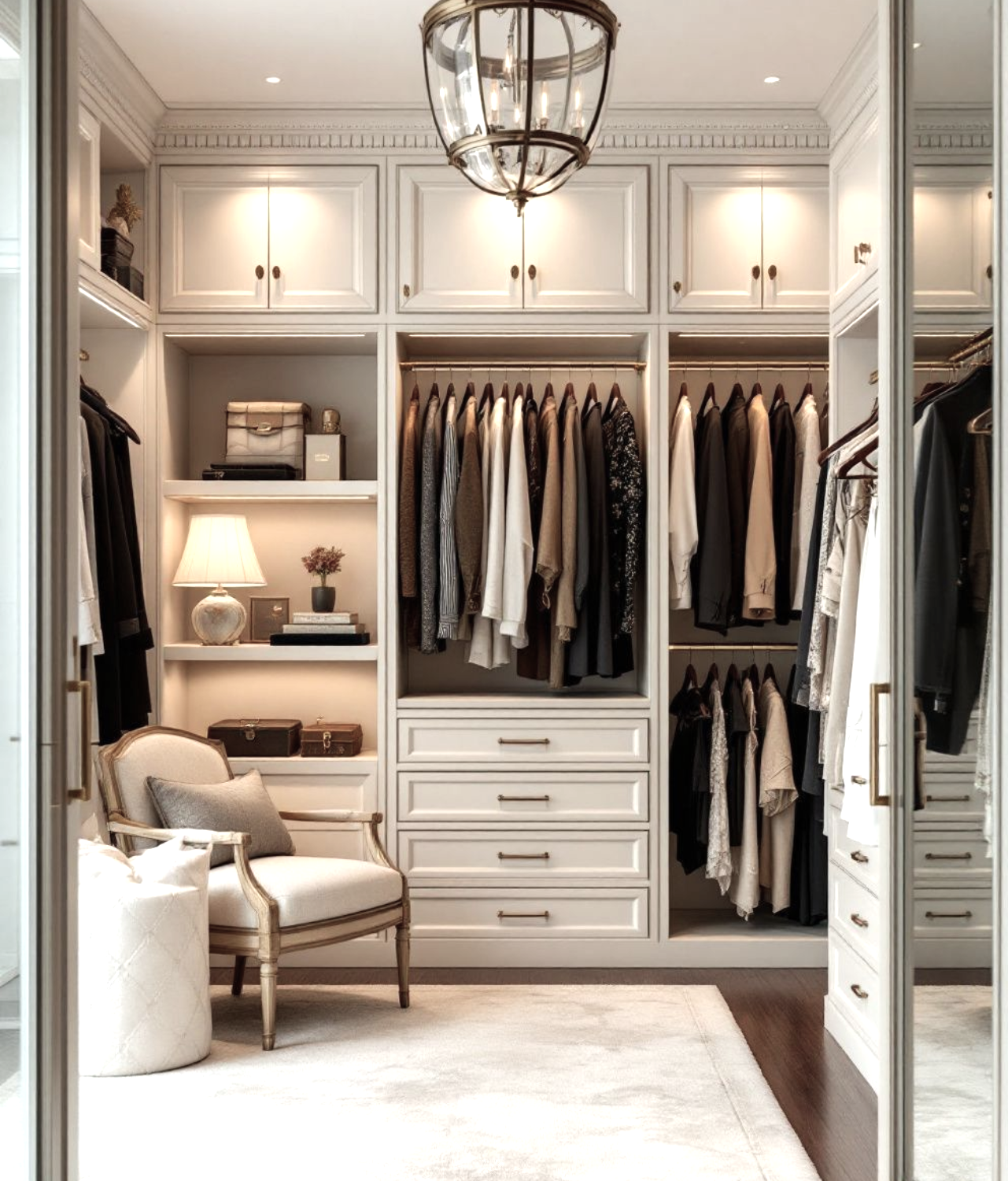 Customized walk in wardrobe